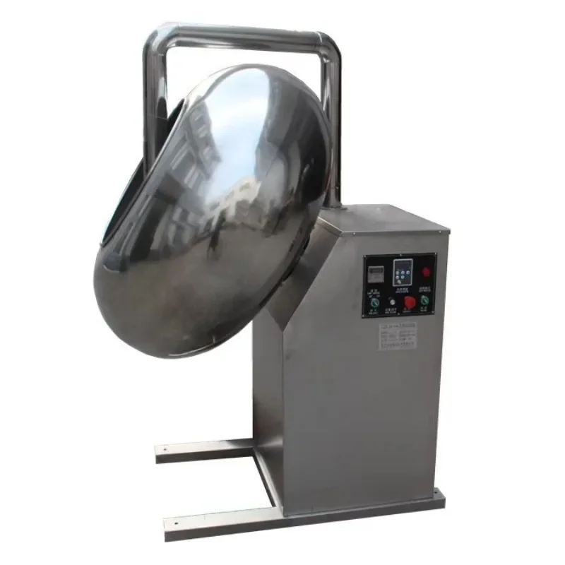 【الأكثر مبيعًا】آلة معالجة طلاء الشوكولاتة واللوز والفول السوداني واللوز المعتمدة من CE BY800 300-50 كجم لكل دفعة