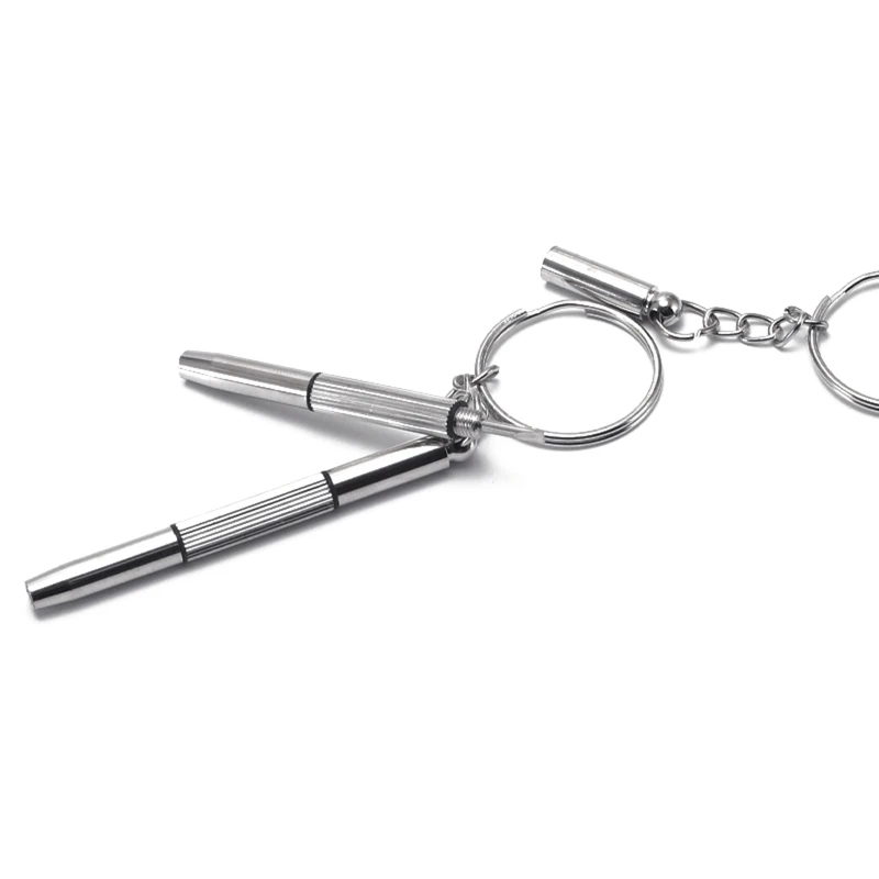 Llavero Destornillador gafas Destornillador para llave 5 piezas/juego 3 en 1 acero aluminio Drosphip