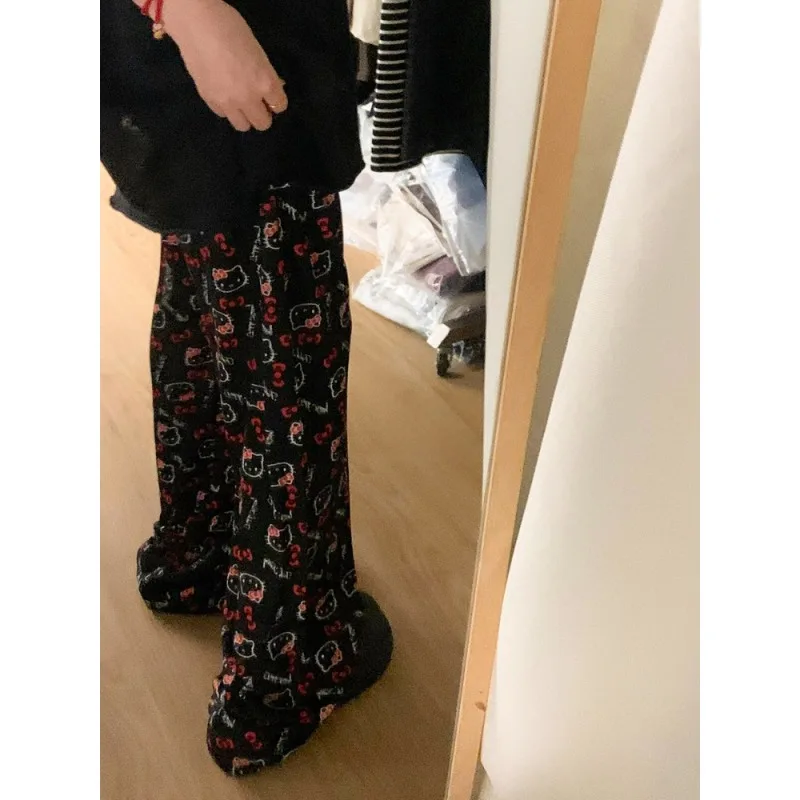 Hello Kitty Pants, Summer 3D Printed Quick Drying Casual Pants, Available in Multiple Colors, Sweet Style,casual and Comfortable