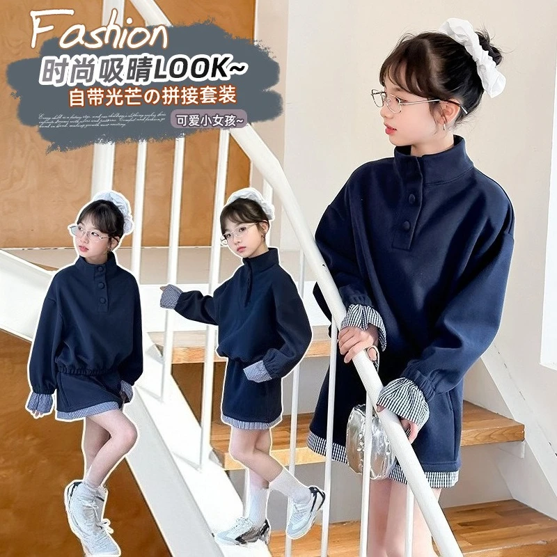 Lovely Spring Autumn Style Kids' sets and outfits 2PCS SETS for Pretty Girls Clothes Everyday Top and Bottom Outfit