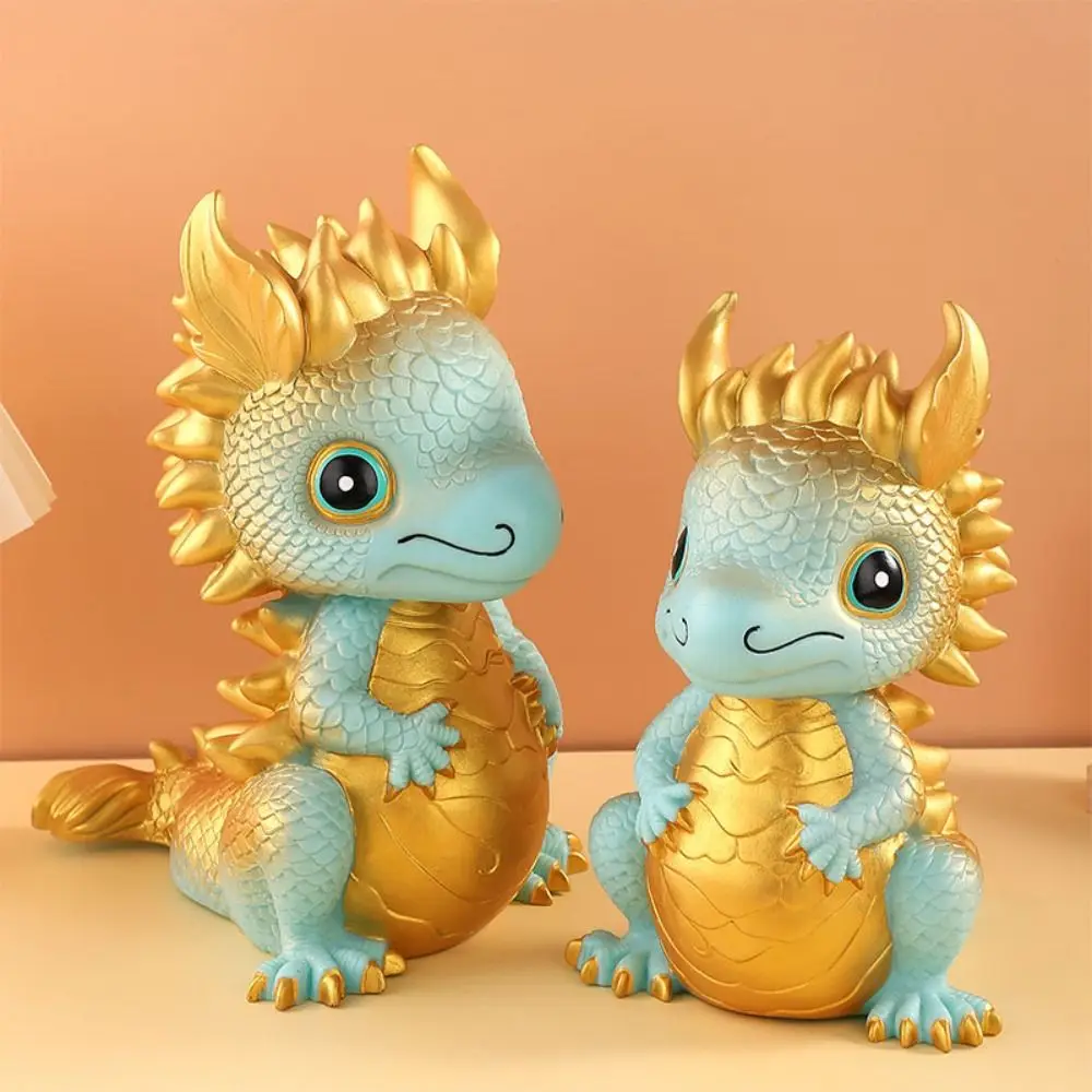 Long Model Zodiac Dragon Bank Money Box Bedroom Zodiac Dragon Ornament Cute Large Capacity Dragon Coin Jar Girls Boys