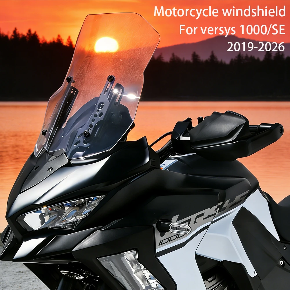 2019- For KAWASAKI versys 1000/SE Modification Windshield versys1000/SE Motorcycle Dedicated Front Windshield Raised And Widened