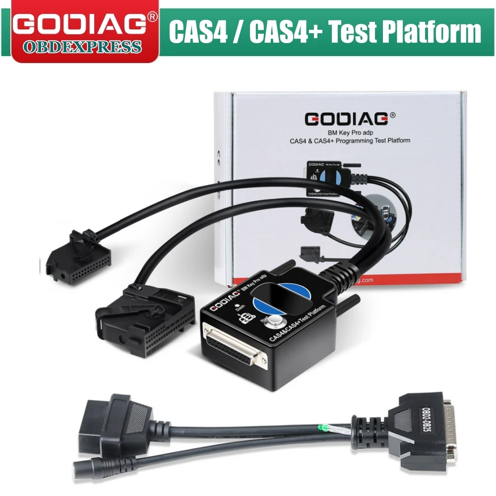 GODIAG Test Platform For BMW CAS4 / CAS4+ Work with GT100/ Xhorse VVDI2 Support Key Programming/All Keys Lost/ Add New Key