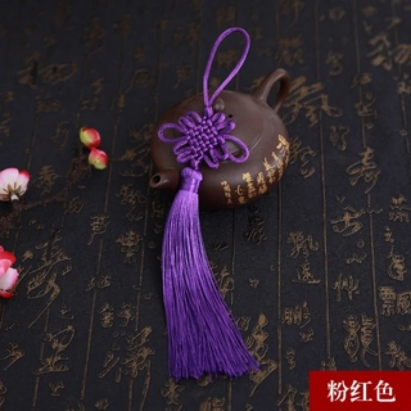 5pcs/Lot Chinese Knot Tassel Pendant Features Handicraft Weaving Auspicious Hanging Lantern Ear Dress Decoration