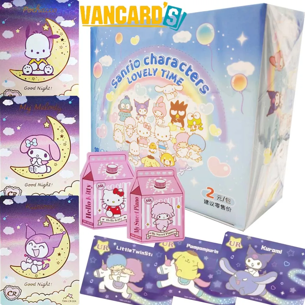 

New VANCARD'S Sanrio Anime Collection Cards for Fans Famous Popular IP Characters Hello Kitty Kuromi Cartoon Cute Cards Gifts