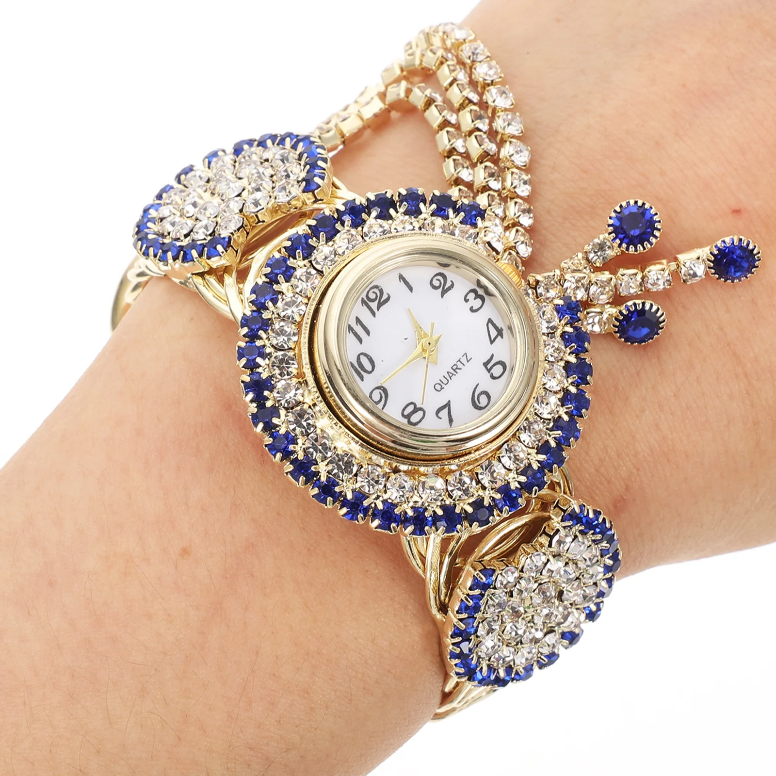 

Часы-браслет Наручные часы для женщин Модные часы-браслет Леди из сплава Кварцевое платье