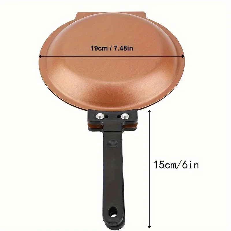 New Double-Sided Non-Stick Ceramic Coated Frying Pan Pancake Maker Bread Egg Pot Household Kitchen Cookware Tools for Home Use