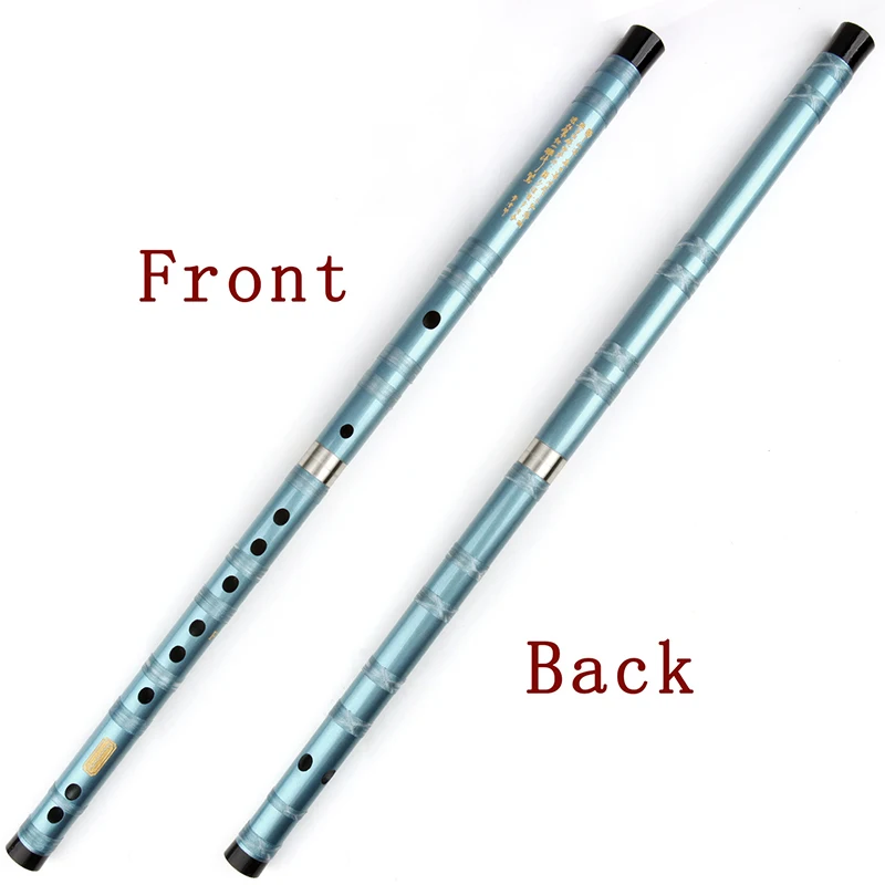 Chinese Traditional Handmade Bamboo Two-section Blue Flute Called Dizi Traditional Flauta Bamboo For Beginners and Music Lovers