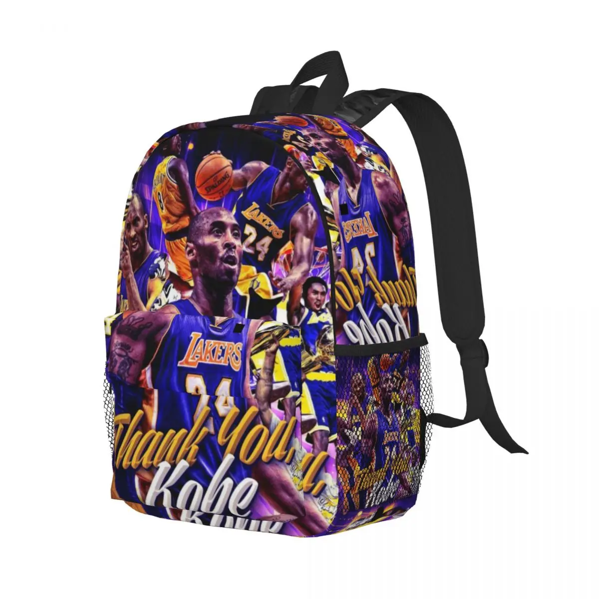 Kobe-Black-Mamba-Bryant New Fashion High Capacity Waterproof College Backpack Trendy Laptop Travel Book Bag 15inch