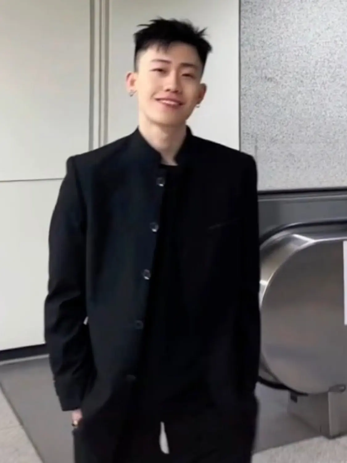 

Sli Youth Chinese Zhongan Suit Jaet Men's Zhaoanhe High-End Feeling Stand Collar Suit Outerwear Polyester Fiber