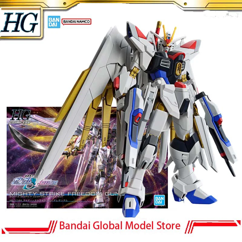 Kit de modélisme authentique Bandai GUNDAM HG 1/144 SEED STTS-909 ‌   Modèle à assembler Mighty Strike Freedom Gundam, figurine d'action