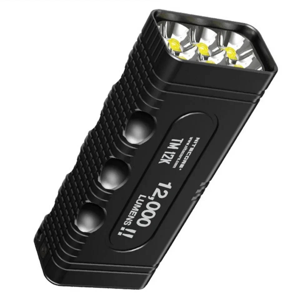 NITECORE TM12K Powerful Tactical Flashlight XHP50 12000LM Rechargeable Torch Searchlight for Self Defense Camping Hiking