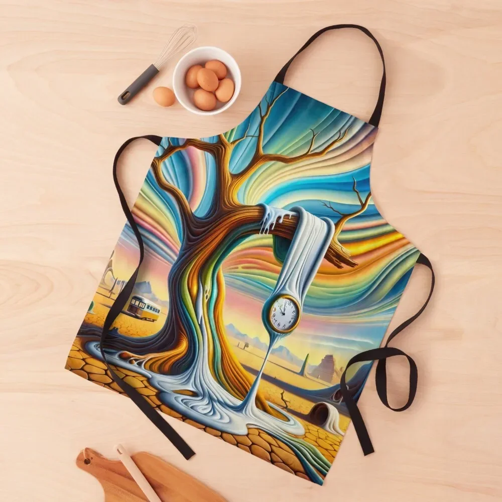 

Surrealist Dream Time - Artistic Imagination Collection Apron Home Utensils Kitchen For Men with pockets Apron