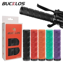 BUCKLOS Lock on Bicycle Grip Soft Rubber Bicycle Handlebar Grips Non-slip Mountain Bike Grip Shock Absorption MTB Cuffs