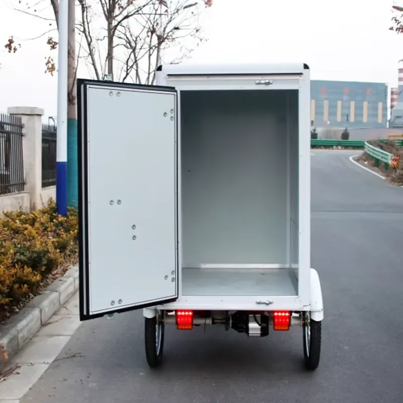 850W Electric Cargo Bike with Rear Box Hydraulic Disc Brakes Heavy Duty Utility Tricycle for Delivery Transport Vehicle Heavy