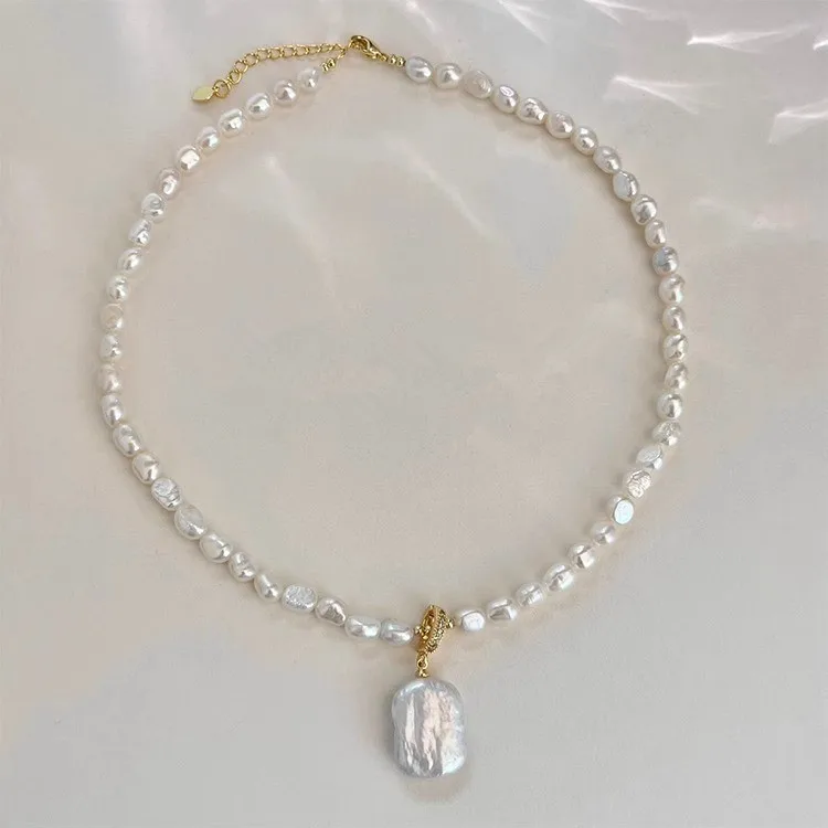 100% Natural Irregular Freshwater Pearl 14K Gold Filled Female Pendant Necklace Promotion Jewelry No Fade Gifts