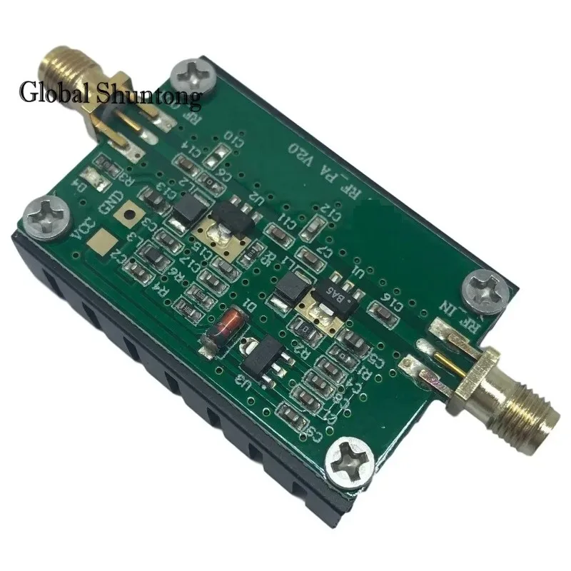 2MHZ-700MHZ RF Power Amplifier 3W 20dB Low Noise Broadband RF Power Amplification Module for HF VHF UHF FM Transmitter Radio