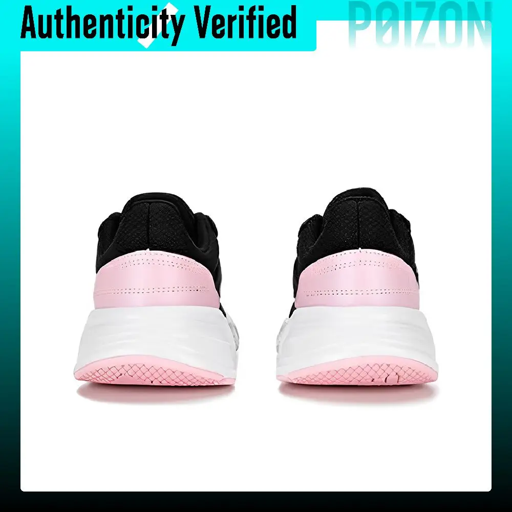 Adidas Galaxy 6 Running Shoes Women's Low Top Black White Pink ID7372