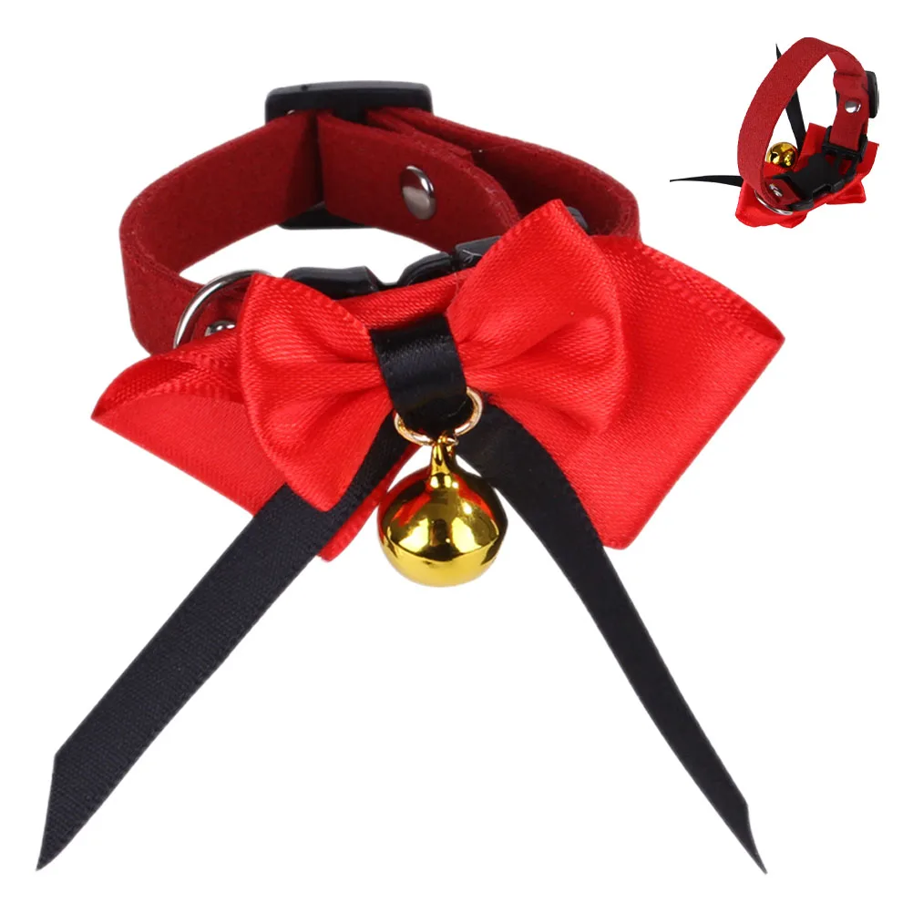 

Pet Bird Collar Decorative Red Bowknot Adjustable Comfortable Lightweight Fashionable Christmas Duck nament
