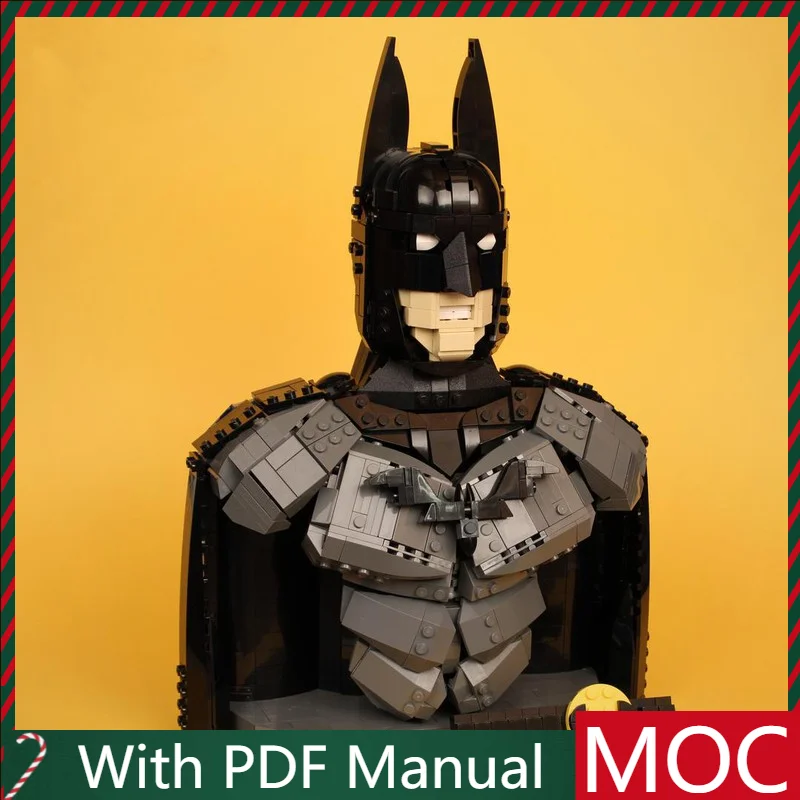 

1323 шт. MOC темная ночь маска герой модель модульные DIY строительные блоки детская сборка дисплей игрушки фестиваль сюрприз подарок на день рождения