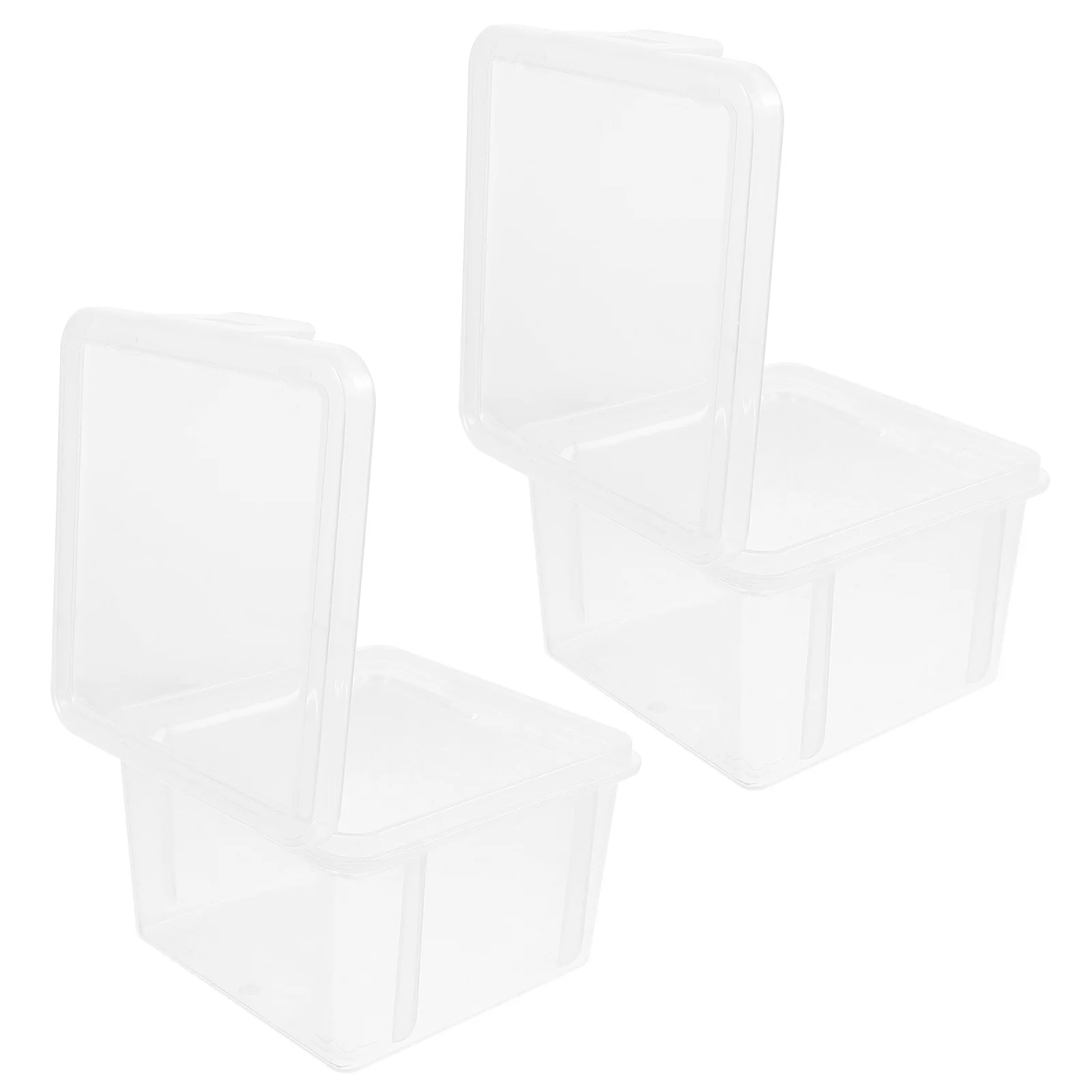 2Pcs Large Transparent Coin Holder Storage Box Square Protective Case Coin Collector Display Accessory Coins Holder