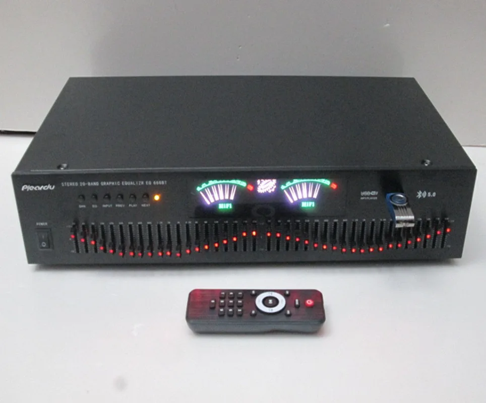 40 Segment 5.0 Lossless Bluetooth Card Stereo High, Medium, and Low Frequencies Hifi Fever Home EQ Equalizer Tuner