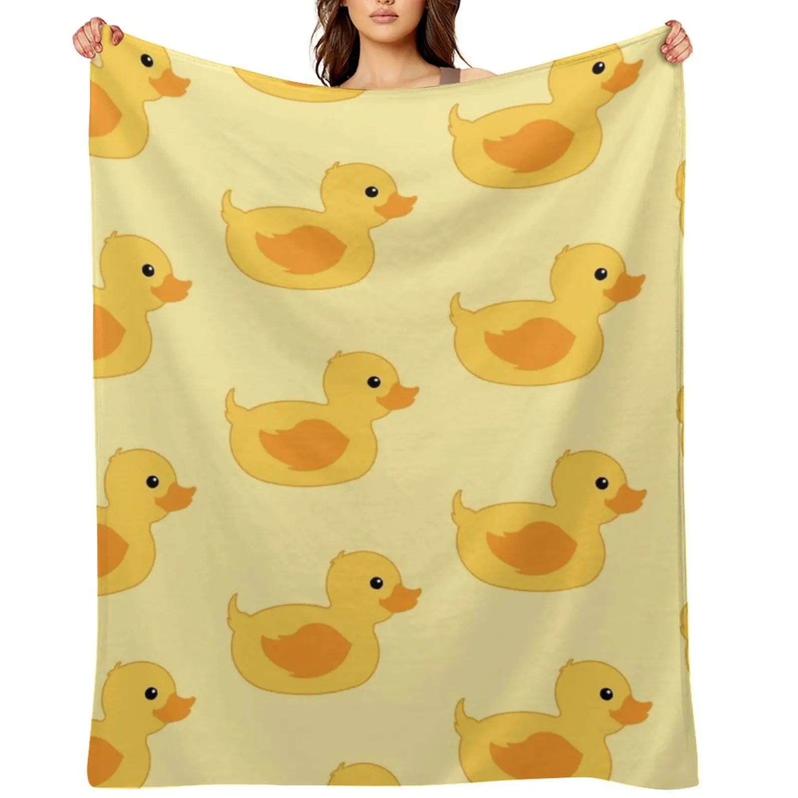 

Rubber duck Throw Blanket warm for winter Soft Plaid Bed Fashionable Vintage Blankets