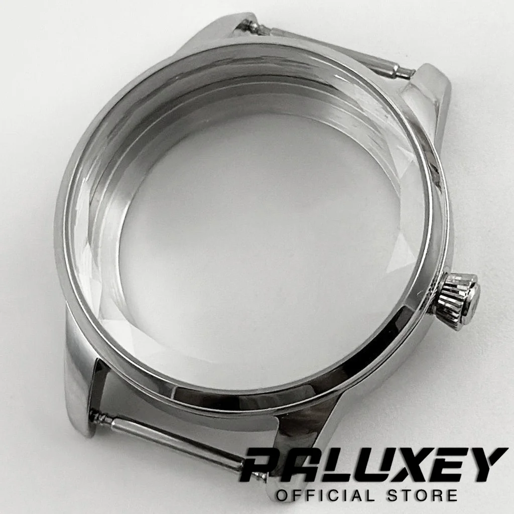 New Cocktail 33MM Diamond Edge Glass Ladies Women's Cocktail Case Stainless Watch Case Fit NH35 NH36 NH38 Movement Watch Box