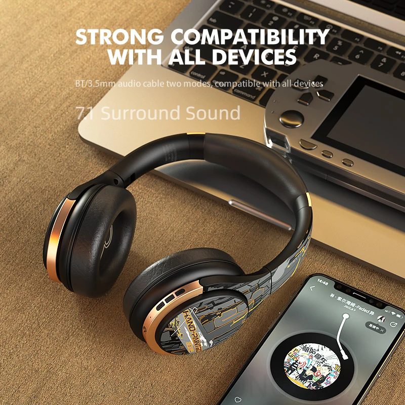 high-quality-stereo-anc-active-noise-cancelling-bluetooth-earphones-suitable-for-esports-gaming-computers-with-wired-microphones