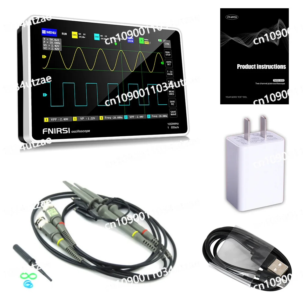 FNIRSI 1013D Dual Channel Digital Touch Tablet Oscilloscope 100 M Bandwidth 1GS Sampling Rate