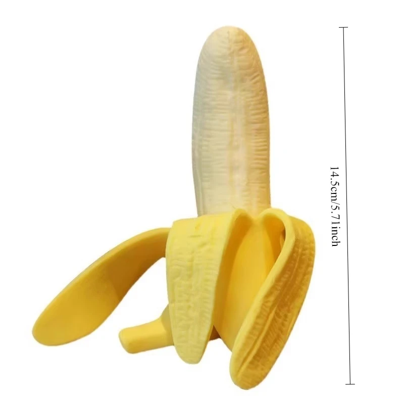 Bola antiestrés blanda de plátano realista, juguete sensorial para apretar, juguete para aliviar el estrés para niños y adultos, relajación de la ansiedad, regalo para apretar