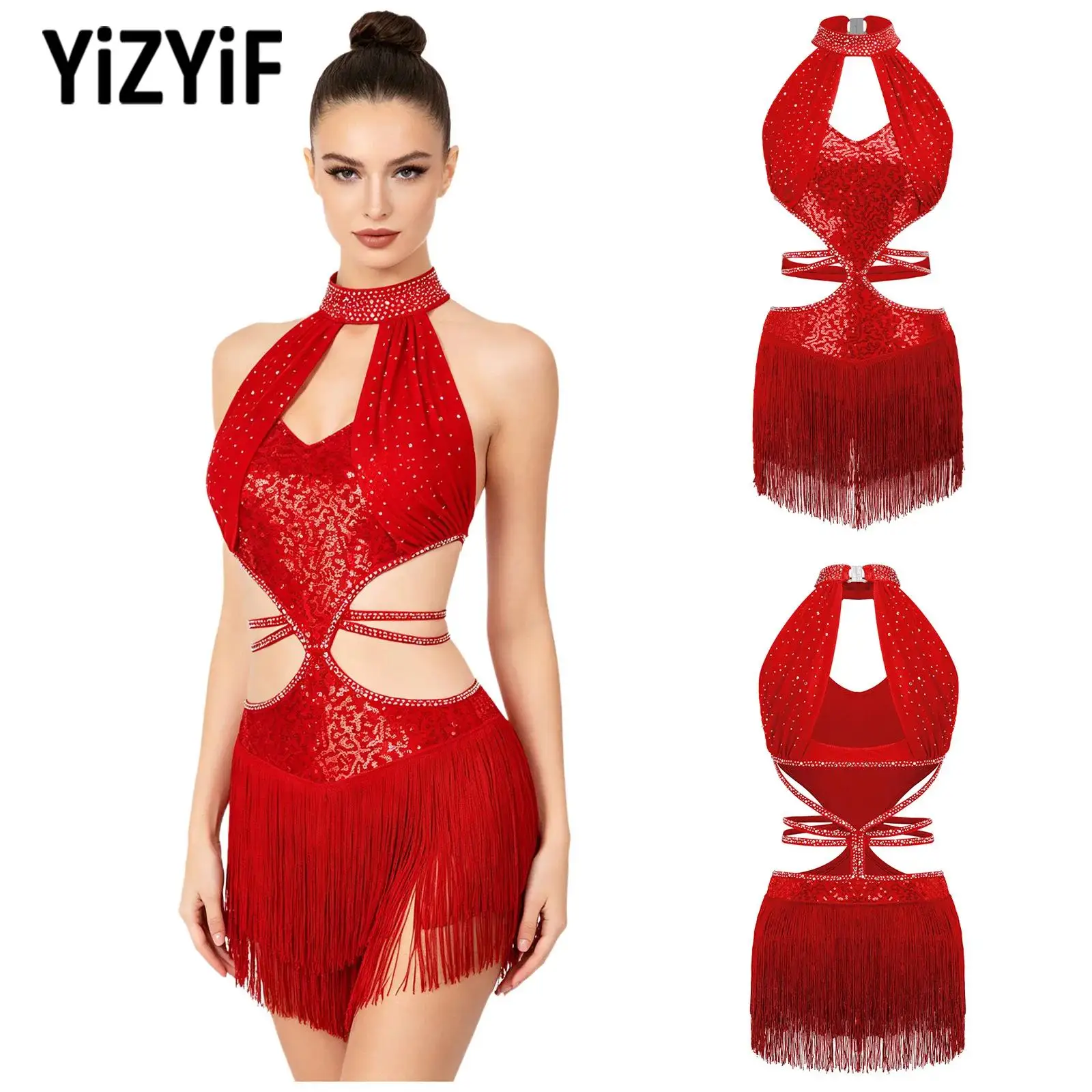 women-shiny-latin-dance-dress-keyhole-cutout-back-fringe-tassel-performance-competition-costume
