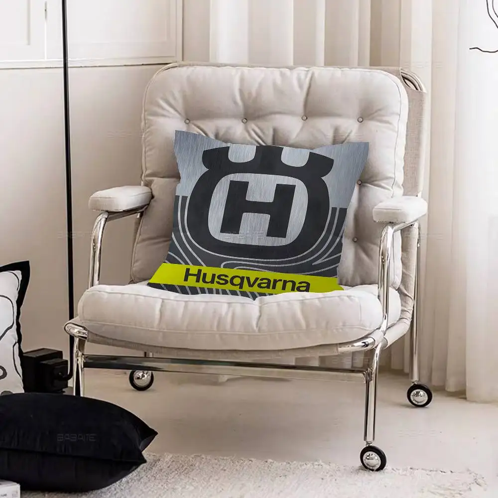 H-Husqvarna Logo Cushion Cover Decorative Pillow Sofa Home Decor Case Pillow Cases view 6