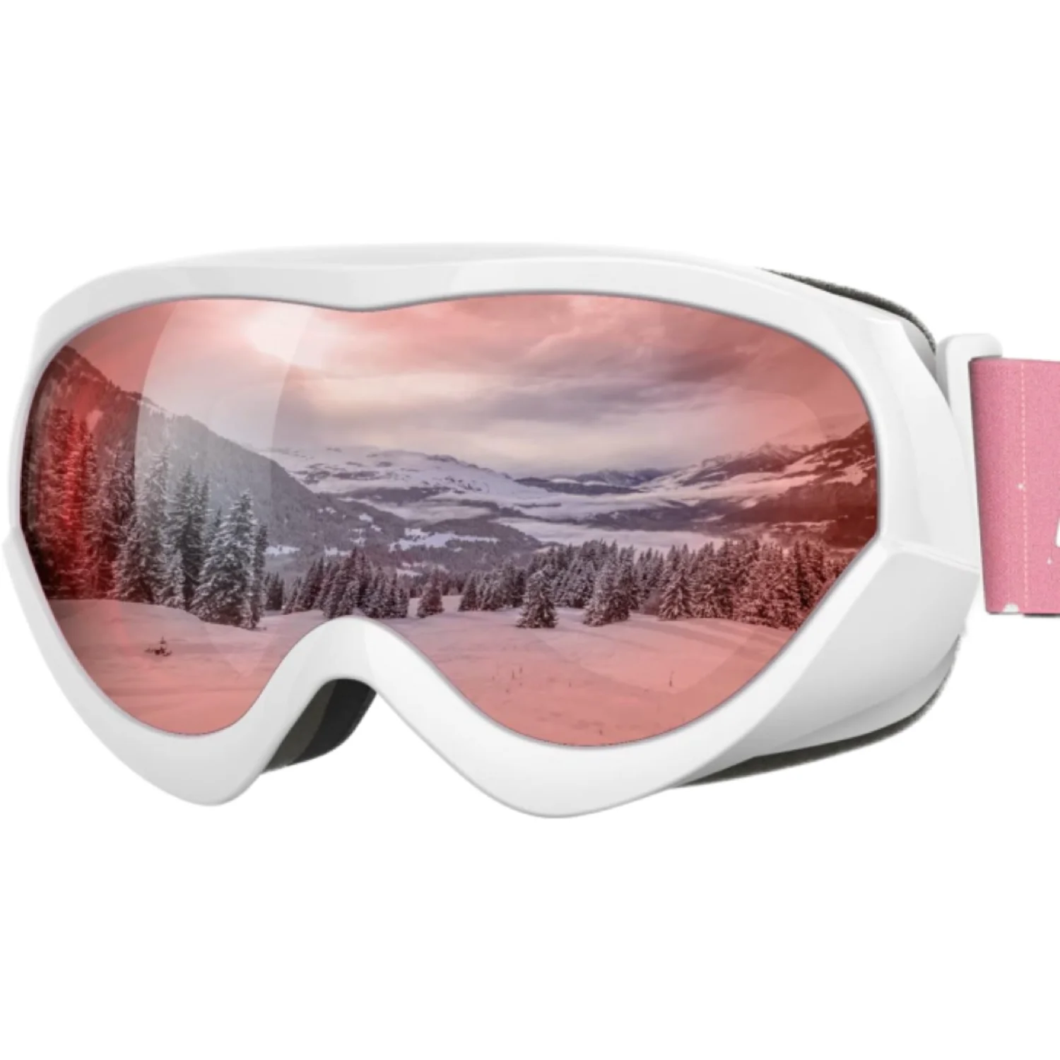 

OutdoorMaster Kids Ski Goggles - Helmet Compatible Snow Goggles for Boys & Girls with 100% UV Protection