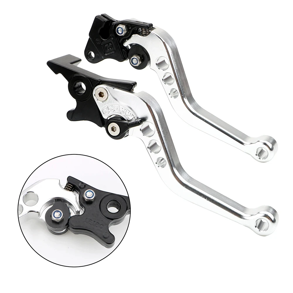 Motorcycle Aluminium Alloy Adjustable Front Rear Brake Handle Brake Clutch Levers Handle Grips For Royal Enfield Himalayan 400