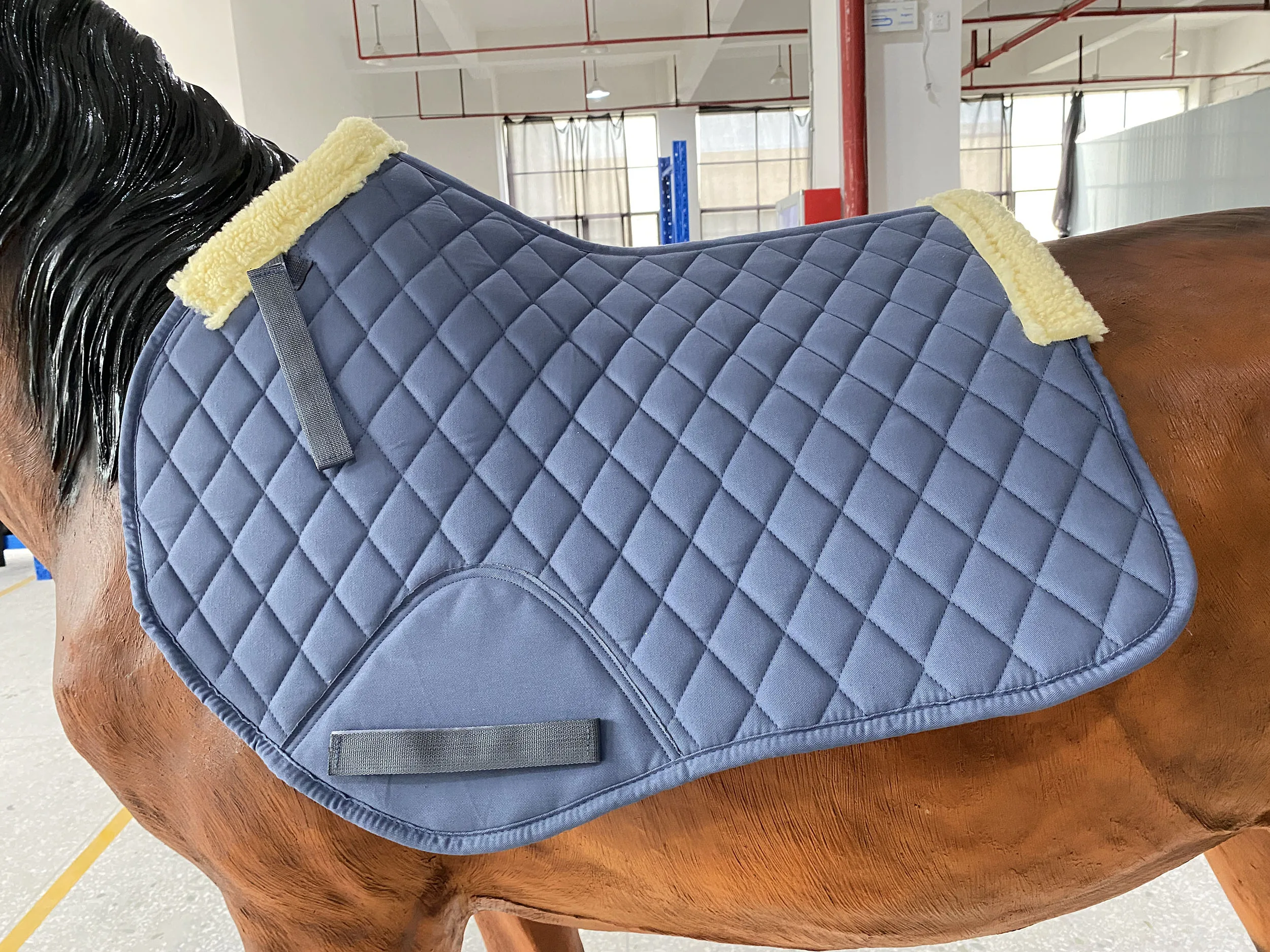Horse Dressage Equestrian Equine Big Size 105 X 65 CM English Fuchsia Red Blue Yellow Gray Colorful Saddle Pad Custom