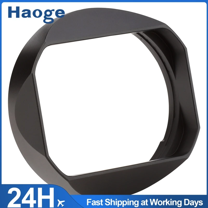

Haoge Metal Square Bayonet Lens Hood for Sigma 24mm F2 DG DN, 65mm F2 DG DN Lens With Metal Front Cap