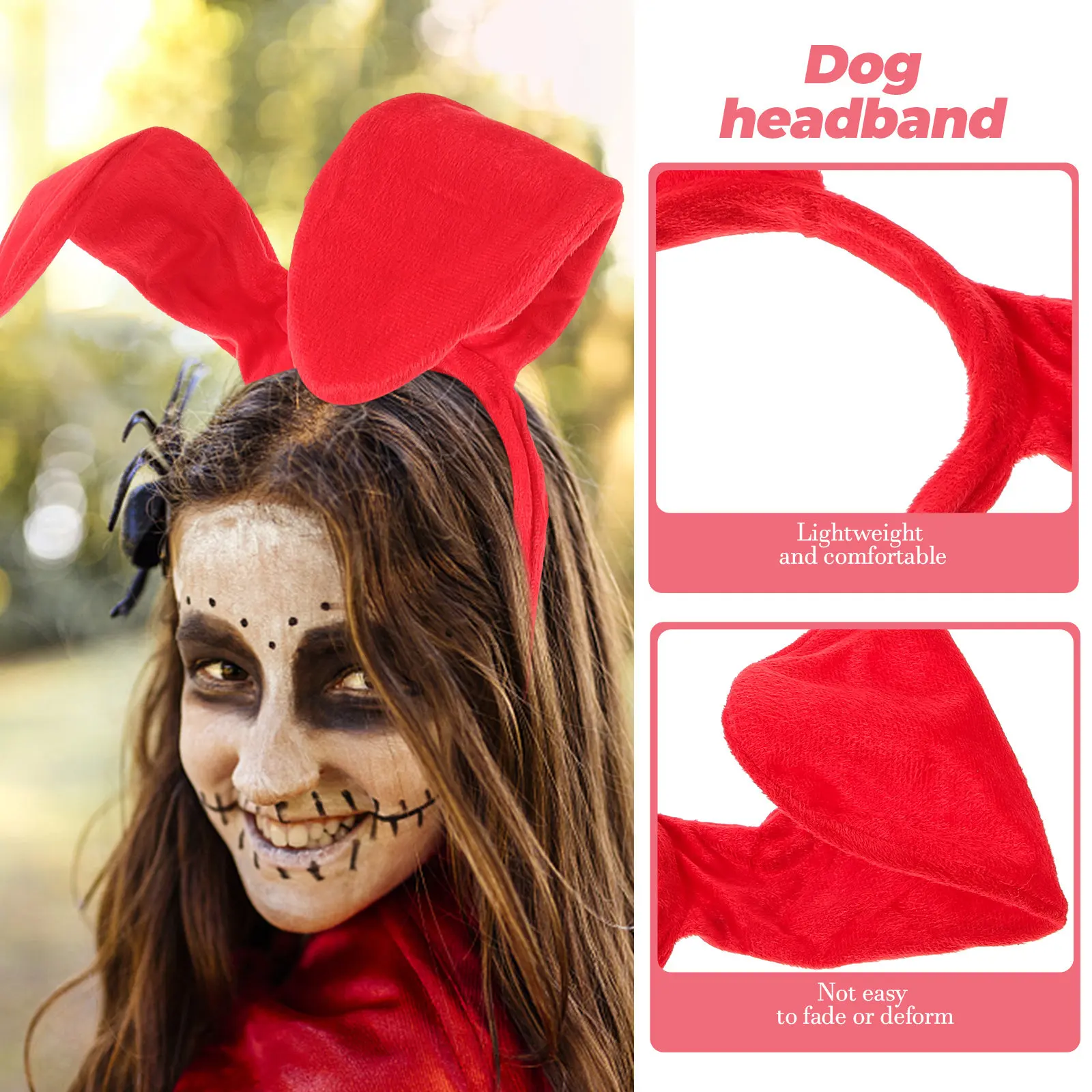 

Комплект: повязка на голову и костюм таксы, милые аксессуары для косплея собаки для взрослых, износостойкие, легкие, для вечеринок, выступлений, Хэллоуина