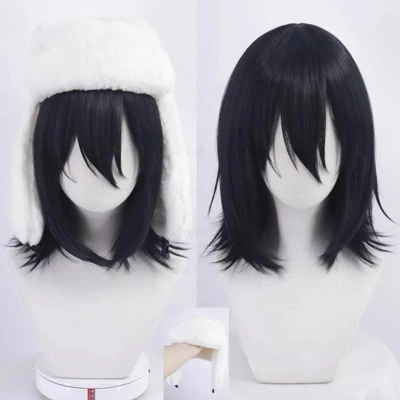 أنيمي فيودور دوستويفسكي شعر مستعار تأثيري أسود مقلد فروة الرأس فيودور دوستويفسكي مقاومة للحرارة الشعر فيودور الباروكات #1