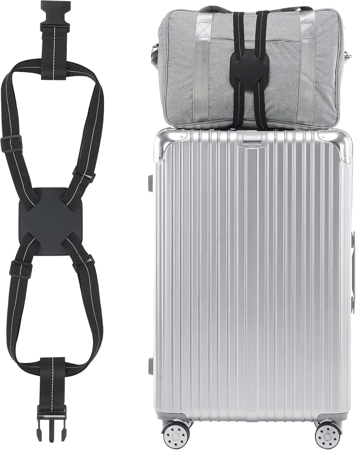 

Эластичные ремни для багажа, надежные банджи-ремни для крепления сумок, незаменимые аксессуары для путешествий, черные