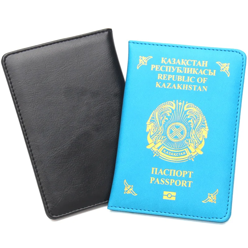 Republic of Kazakhstan Passport Holder Travel Wallet Pu Cover for Passport Cards Passport Travel Organizer view 4