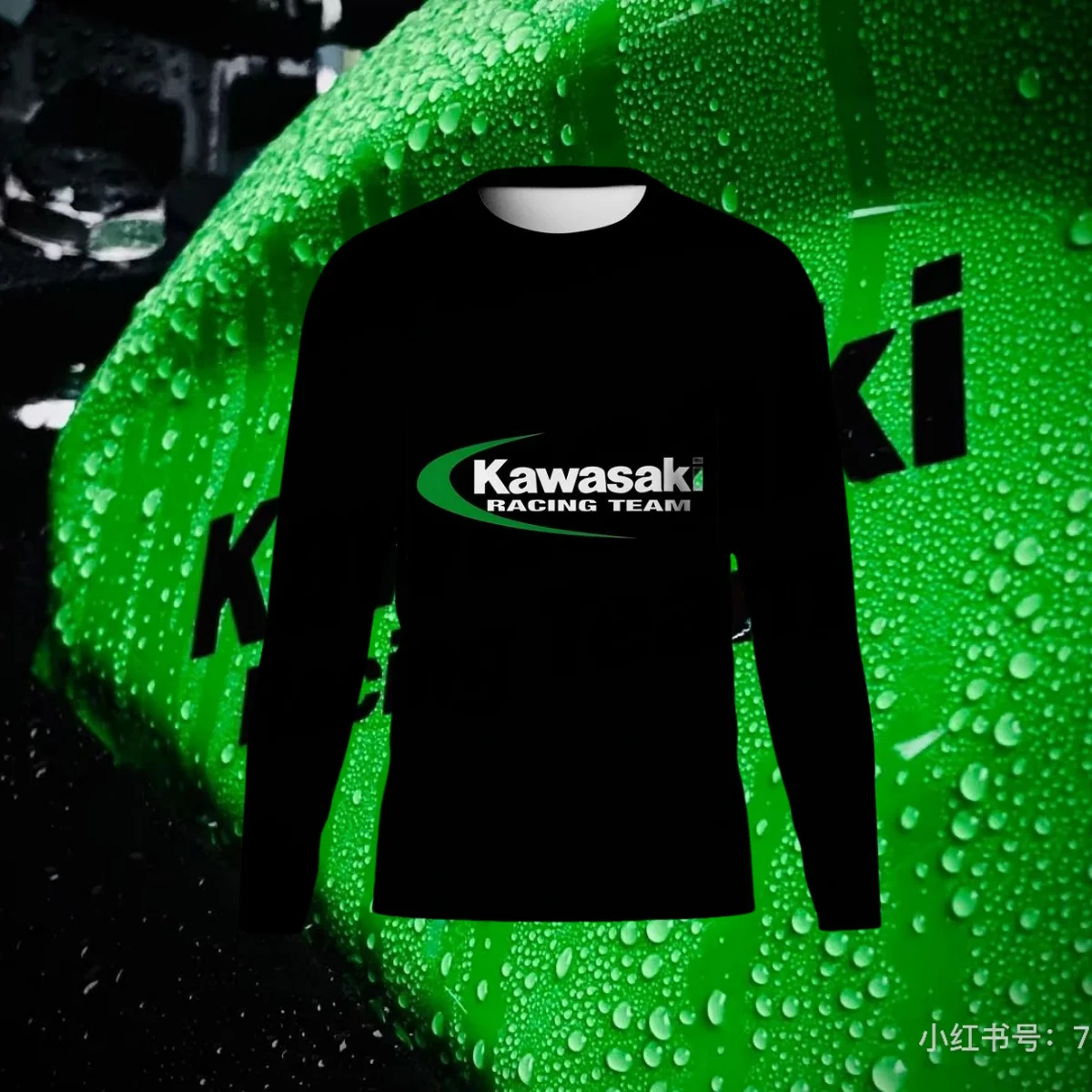 

Kawasaki Summer Outdoor Sports Trendy Quick Drying Breathable Motorcycle Long Sleeved Thin Sport Comfortable Long Sleeved Shirt