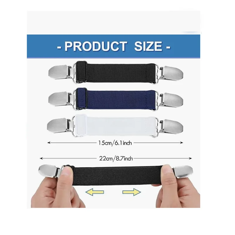 6 pezzi tenditore in vita per pantaloni cintura con clip elastica regolabile per pantaloni donna uomo