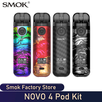 Original SMOK NOVO 4 Pod Kit 2ml 25W 800mAh Built-in Battery Type-C Fast Charge E-Cigarette Vaporizer VW Pod System Vape Mod Kit