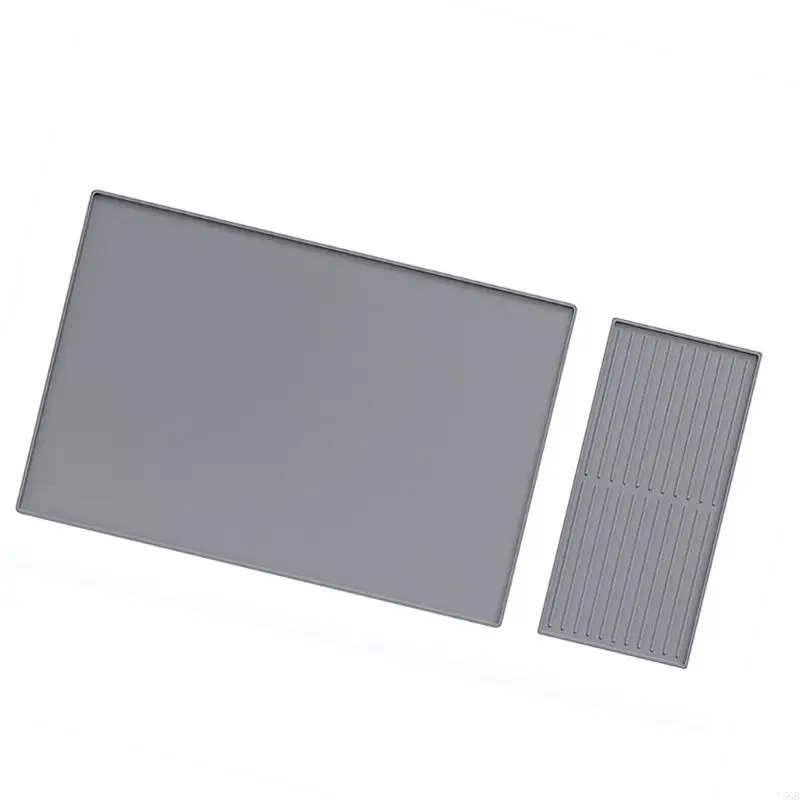 Silicone Coffee Machine Pad Mat Combination Slip Resistant Base Fast Drying Feature for Home Kitchen Counter Restaurants Y5GB