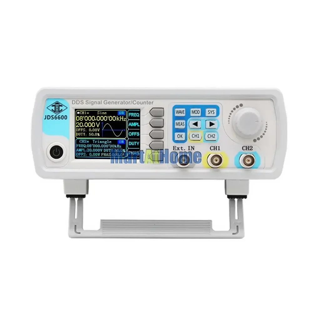 Imagem -03 - Gerador de Sinal Controle Digital Dual-channel Função Dds Gerador de Sinal Medidor de Frequência Arbitrário Jds6600 15mhz60mhz