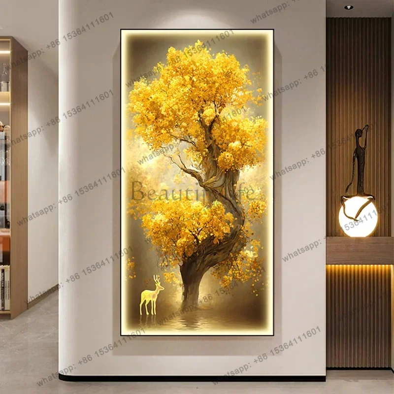 Factory Direct Home Room Decor Crystal Porcelain Decorative Painting Modern Minimalist Mural Calligraphy Arts Room Decoration Po