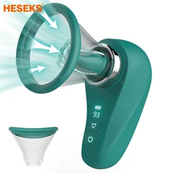 HESEKS-vibrador de clítoris para mujer, lengua de succión al vacío, juguete sexual para lamer, pezón, estimulador de Vagina, mamada femenina, 18 +