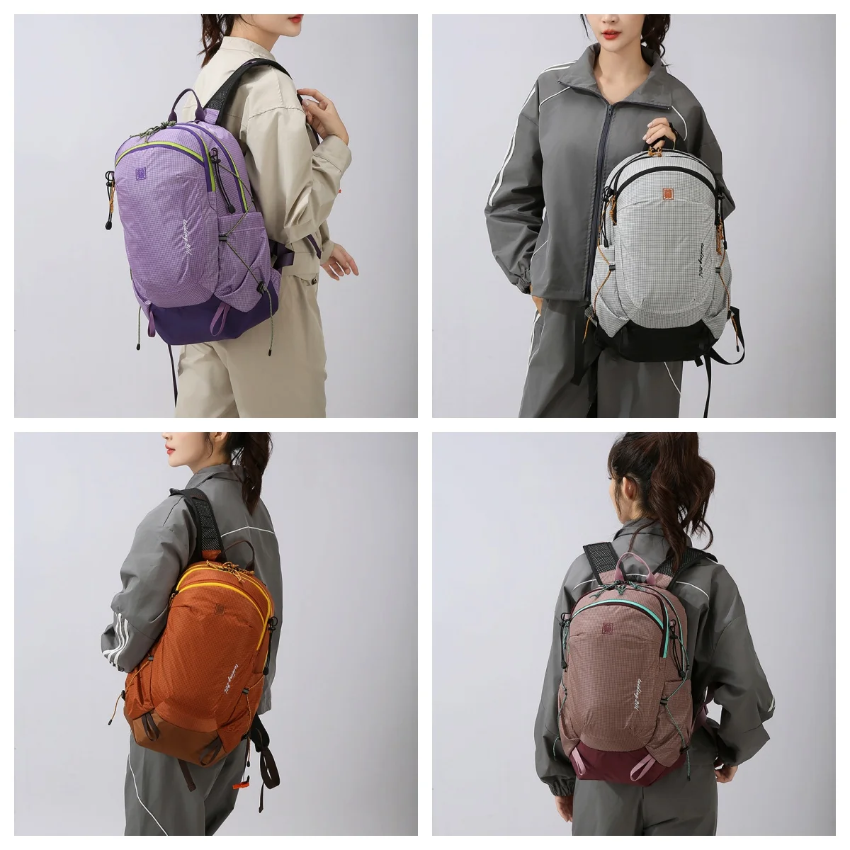 خفيفة الوزن نايلون عالية السعة المشي لمسافات طويلة في الهواء الطلق على ظهره للجنسين دائم 20L محايد حقيبة السفر متعددة الأغراض حقيبة ظهر عادية #3