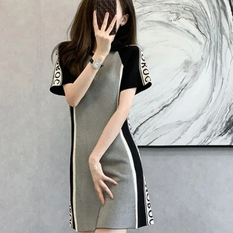 

Trend Fashion Summer Sexy Dress Woman Short Crochet Chiffon Korean One-piece Loose Tunics Mini Knit Shirt Dresses for Women 2024